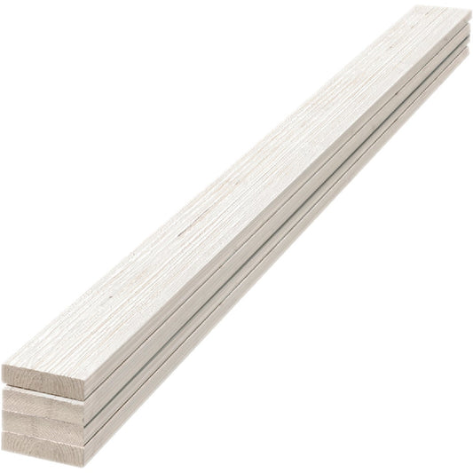 UFP-Edge 4 In. W x 8 Ft. L x 1 In. Thick White Wood Rustic Trim Board (4-Pack)