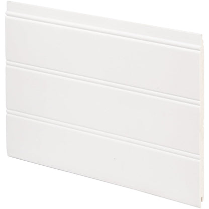 Inteplast Building Products 7-1/2 In. x 1/4 In. H. x 34 In. L. White PVC Reversible Beaded Wainscot Kit (6-Pack)