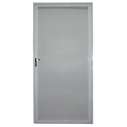 Croft Imperial Style 32 In. W. x 80 In. H. x 1-7/8 In. Thick White Full View Aluminum Storm Door