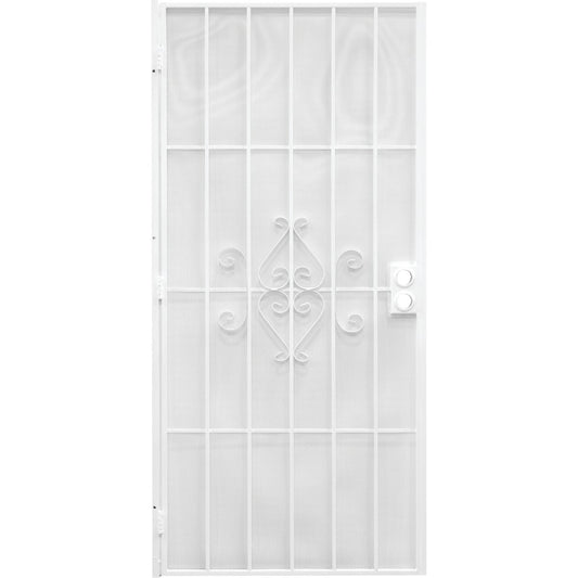 Precision Regal 36 In. W x 80 In. H White Steel Security Door