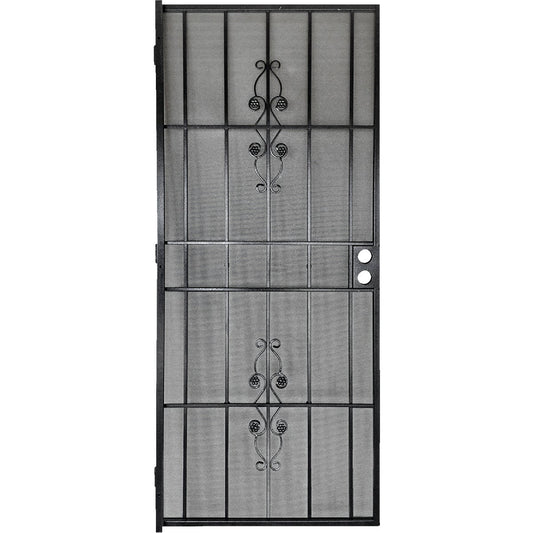 Precision Flagstaff 36 In. W x 80 In. H Black Steel Security Door