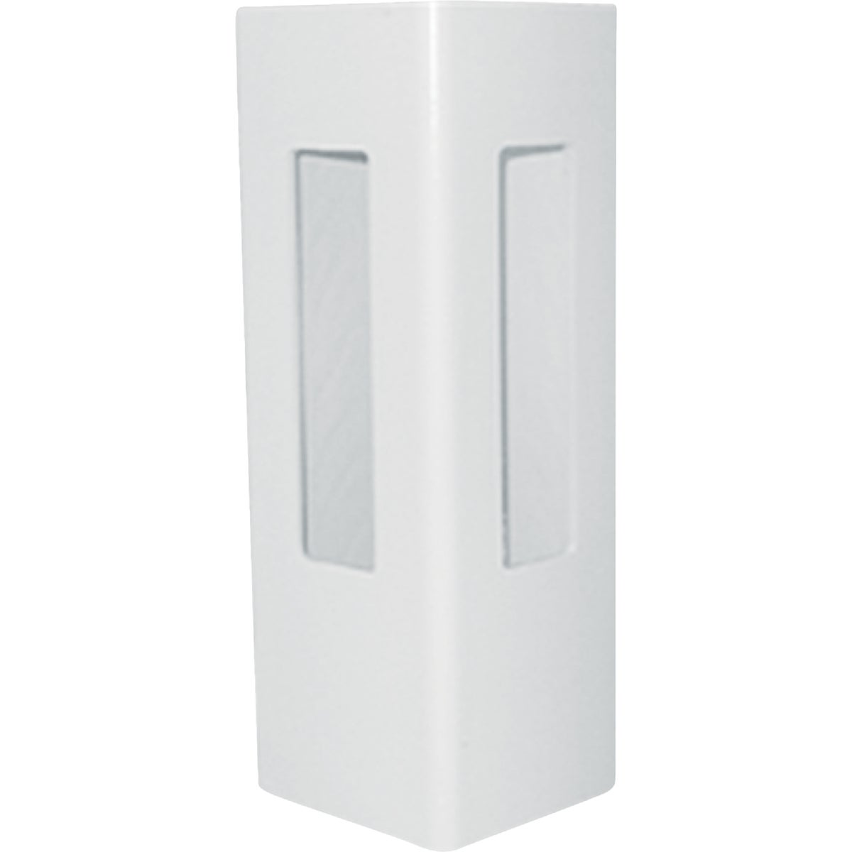 Outdoor Essentials 5 In. x 5 In. x 60 In. White Corner 2-Rail Fence Vinyl Post