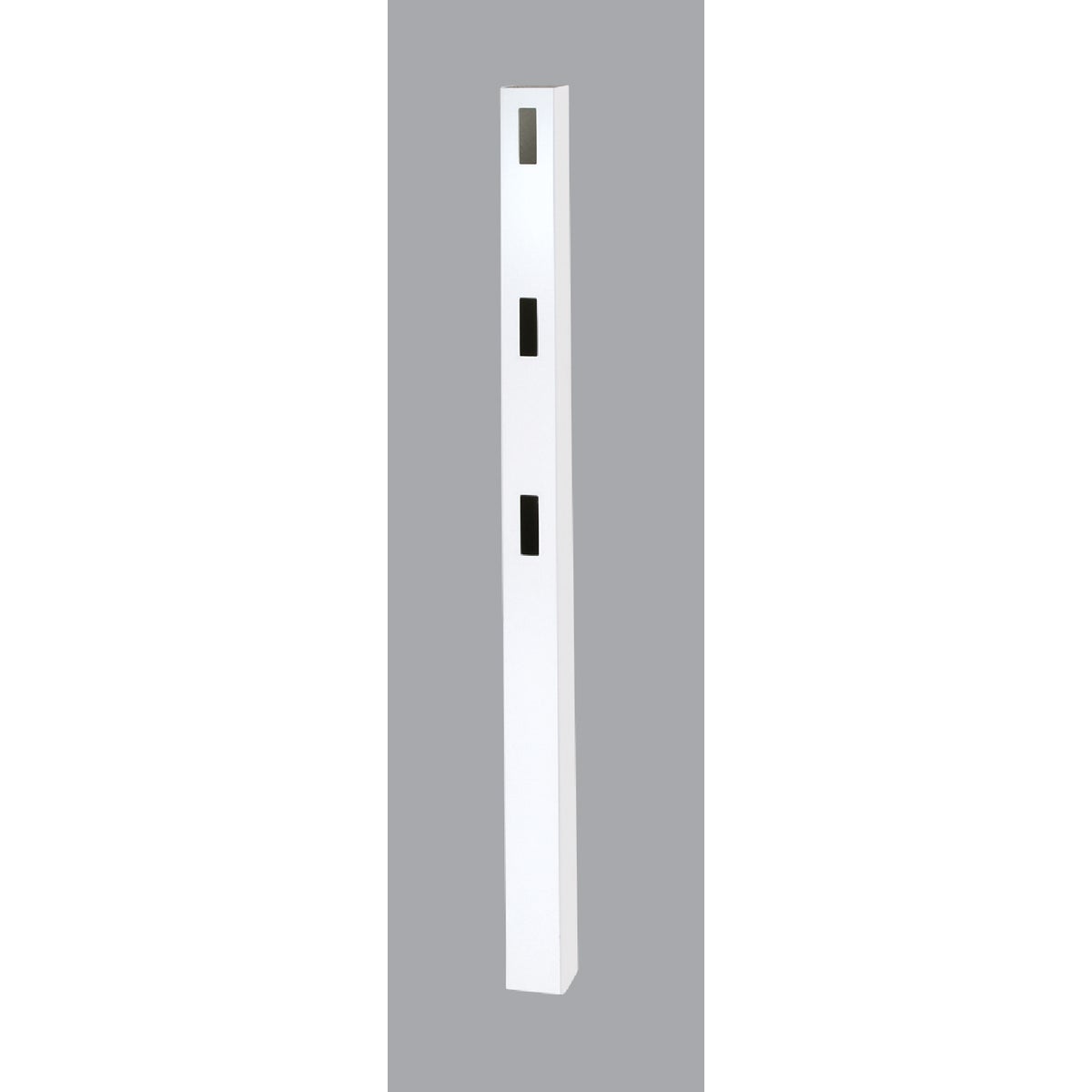 Outdoor Essentials 5 In. x 5 In. x 84 In. White End 3-Rail Fence Vinyl Post