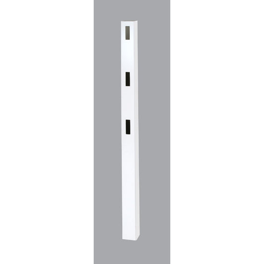 Outdoor Essentials 5 In. x 5 In. x 84 In. White End 3-Rail Fence Vinyl Post