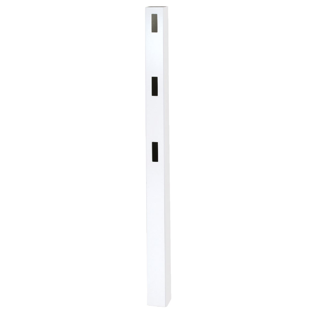 Outdoor Essentials 5 In. x 5 In. x 84 In. White End 3-Rail Fence Vinyl Post