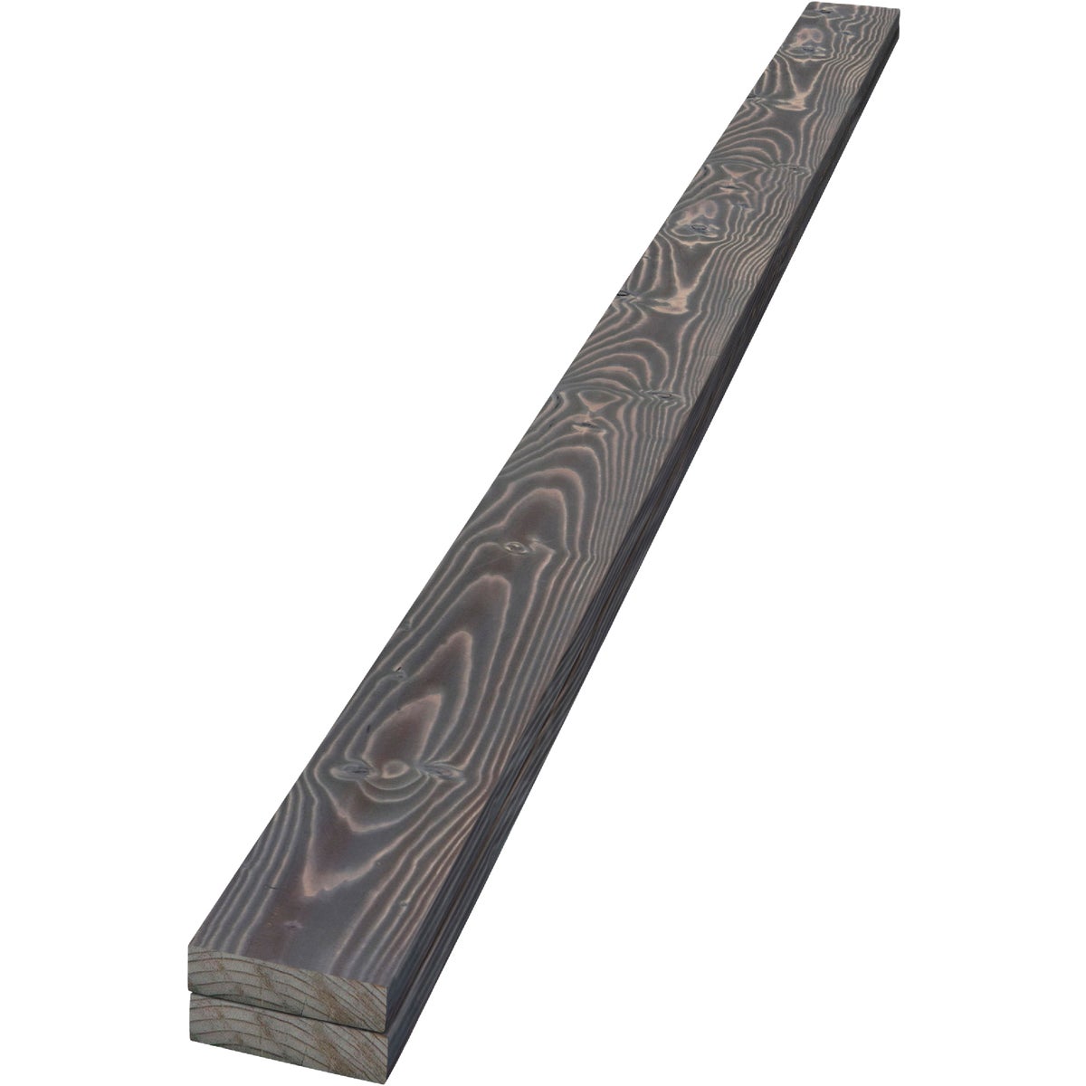 UFP-Edge 4 In. W x 8 Ft. L x 1 In. Thick Charred Ash Wood Trim Board (2-Pack)