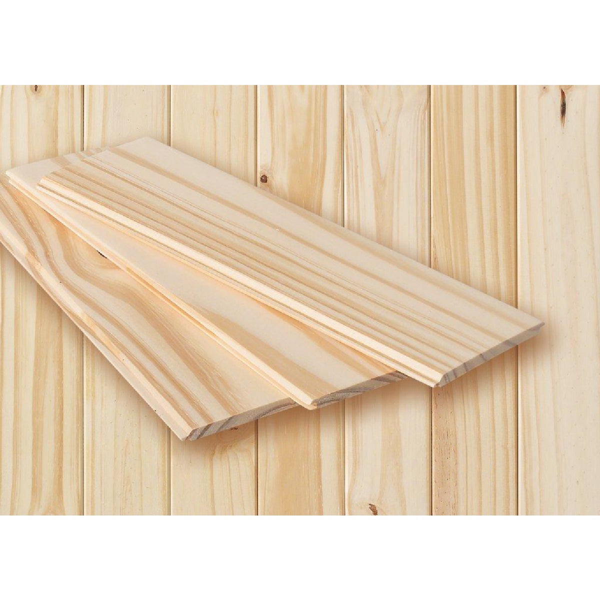 DPI 3-1/2 In. W. x 8 Ft. L. x 5/16 In. Thick Pine V-Edge Wall Plank (6-Pack)