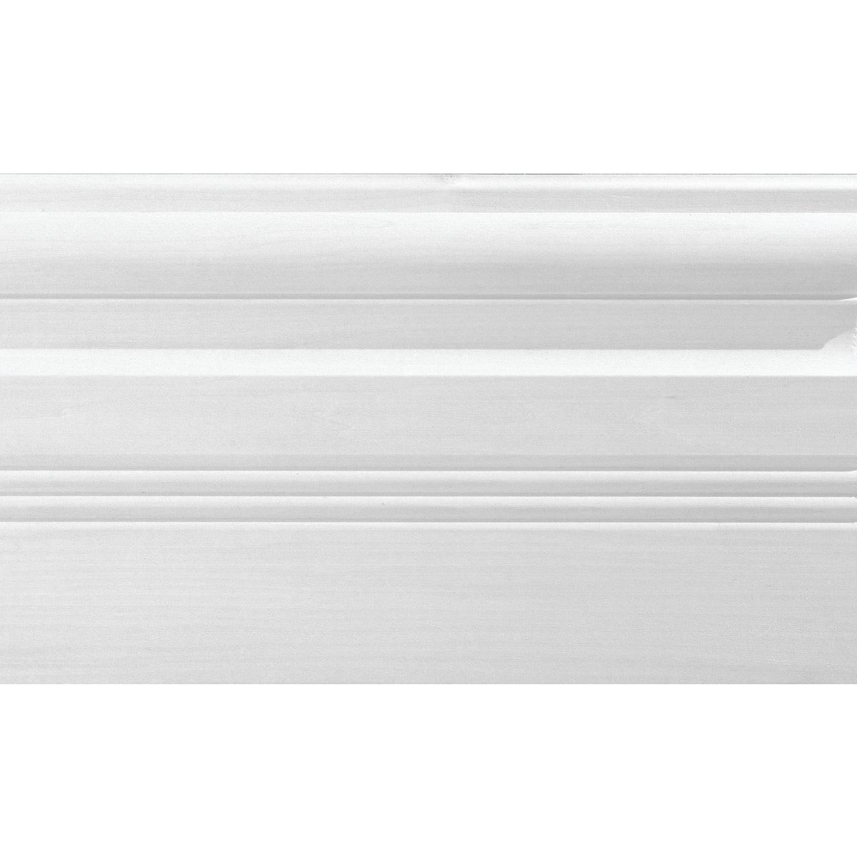 House of Fara 3/4 In. W. x 6-1/2 In. H. x 8 Ft. L. White MDF Victorian Base Molding