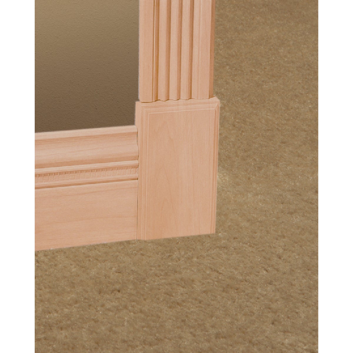 House of Fara 3/8 In. W. x 2-3/4 In. H. x 8 Ft. L. Solid Red Oak Colonial Base Molding