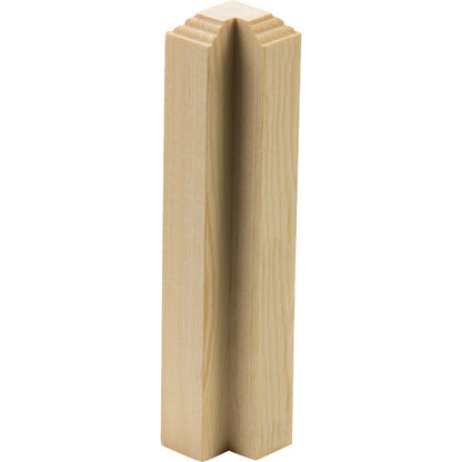 House of Fara 1-1/4 In. x 1-1/4 In. x 6 In. Pine Outside Corner Block