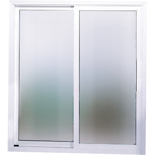 Interstate Model 4202 6/0-6/8 Reversible White Sliding Patio Door with South Glass Pack