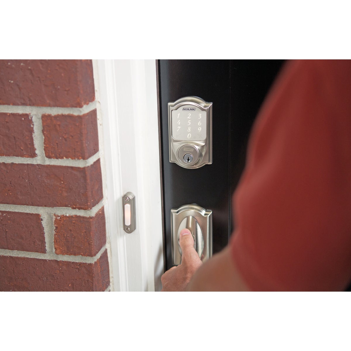 Schlage Sense Smart Satin Nickel Electronic Deadbolt