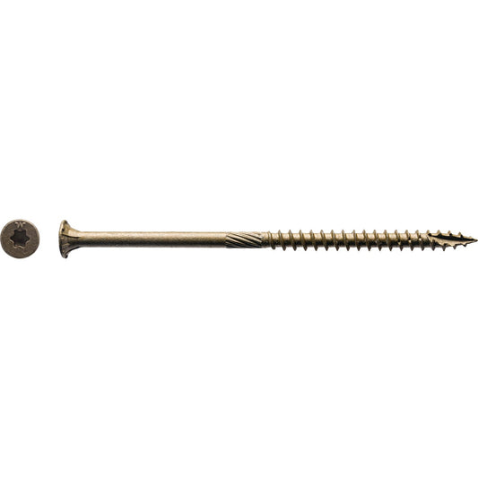 Big Timber #10 x 4 In. Bronze Flat Head Wood Screw (48 Ct., 1 Lb.)