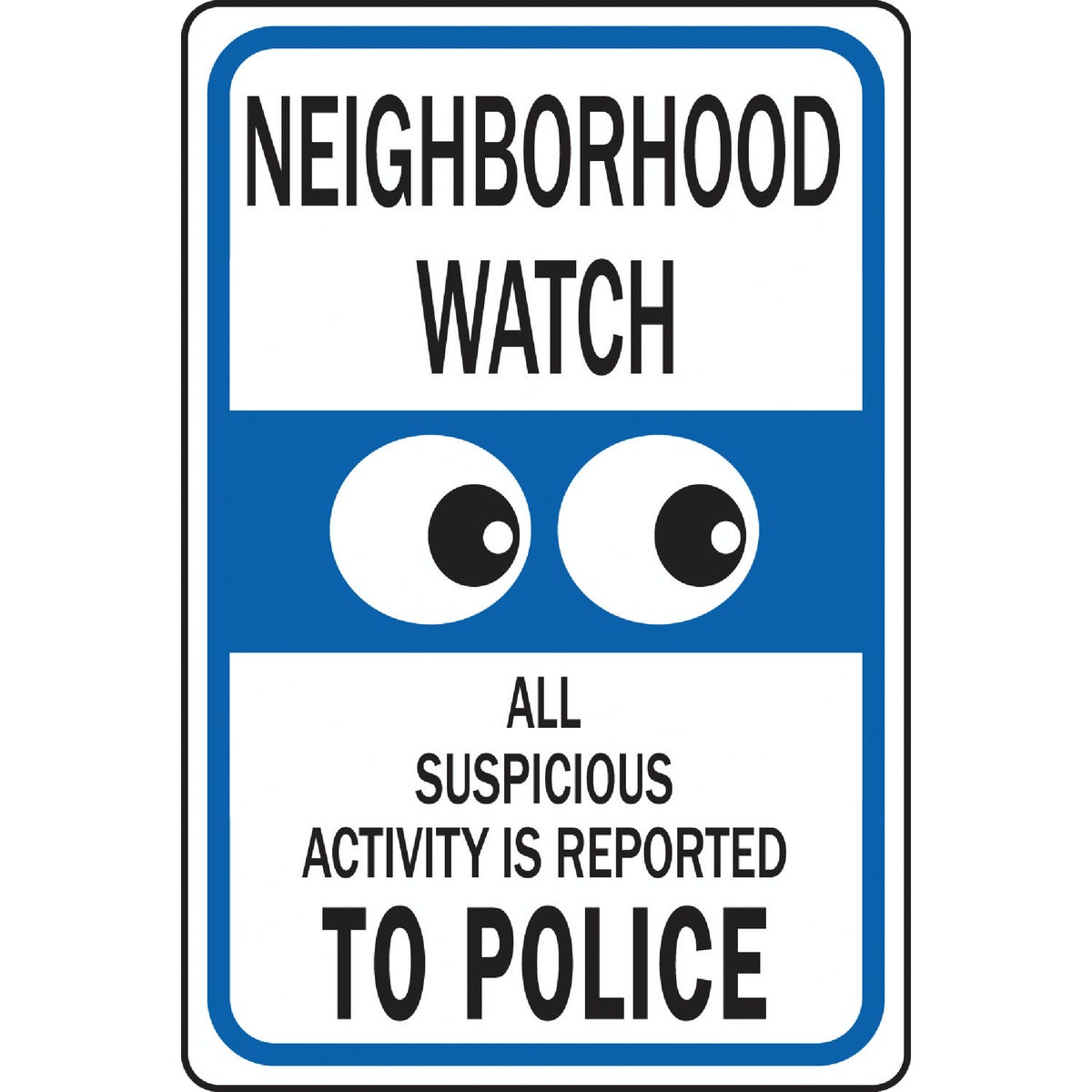 Hy-Ko Heavy-Duty Aluminum Sign, Neighborhood Watch