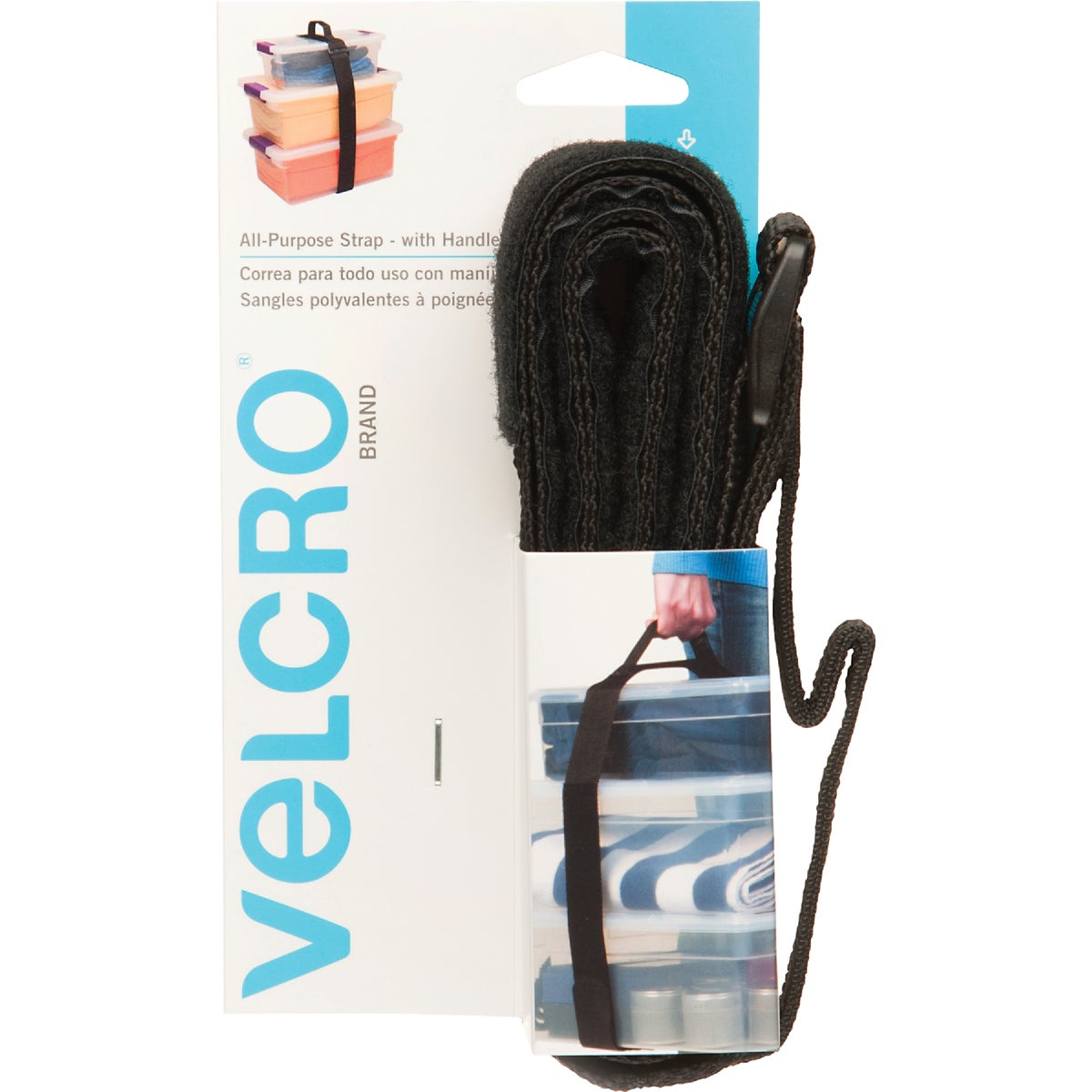 VELCRO Brand Black 6 Ft. All Purpose Tie Down Strap