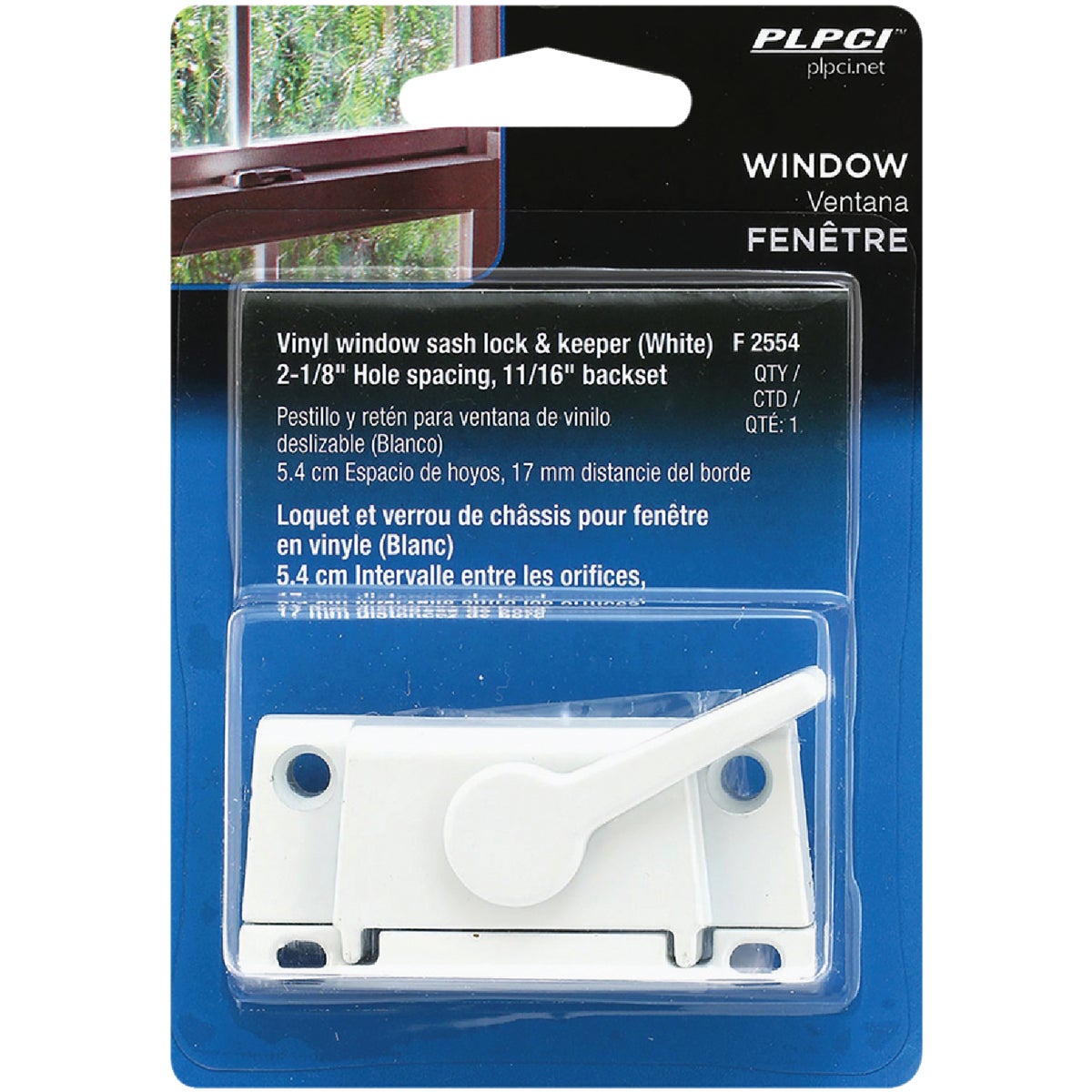 Prime-Line Vinyl Framed Sliding Window Sash Lock