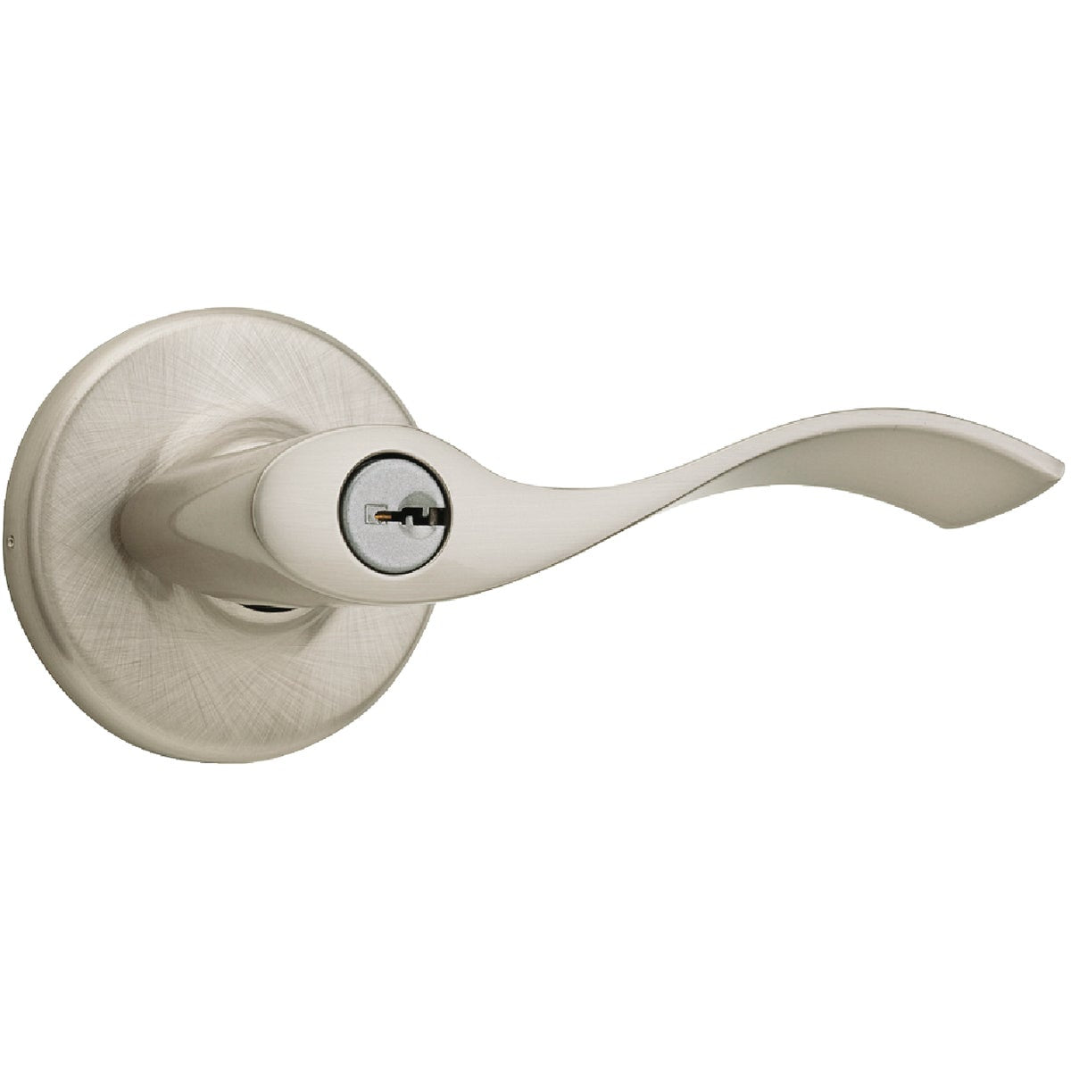 Kwikset Satin Nickel Balboa Entry Door Lever