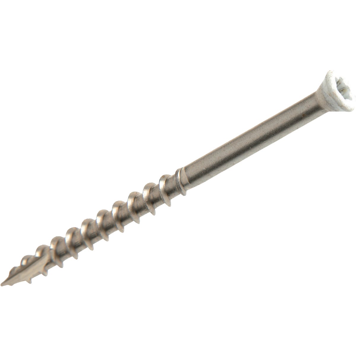 Grip-Rite PrimeGuard Max #7 x 2-1/4 In. Star Drive White Head Stainless Steel Trim Screw (352 per Jar)