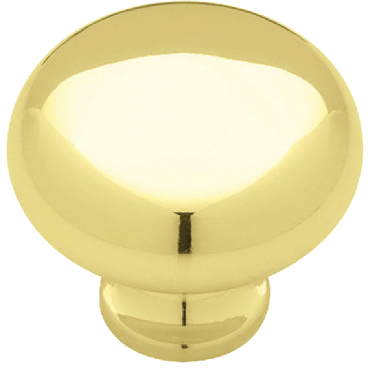 Liberty Polished Brass 1-1/4 In. Cabinet Knob, (2-Pack)