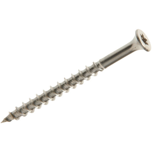 Grip-Rite PrimeGuard Max #7 x 2-1/4 In. Star Drive Trim Head Stainless Steel Screw (352 per Jar)