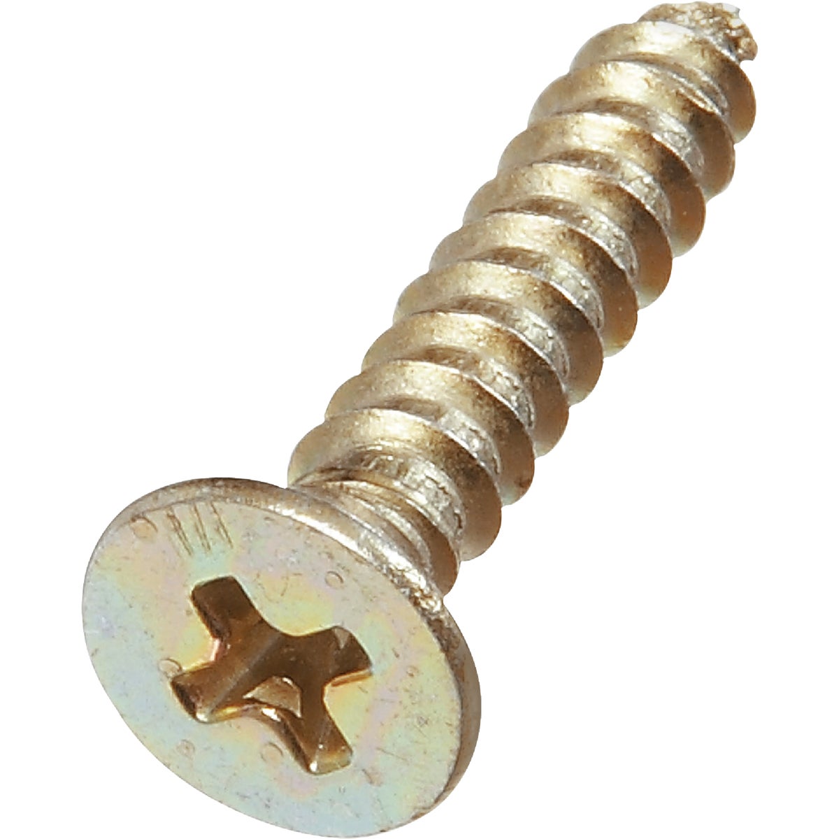 National #9 x 1 In. Phillips Flat Head Brass Wood Screw (18 Ct.)