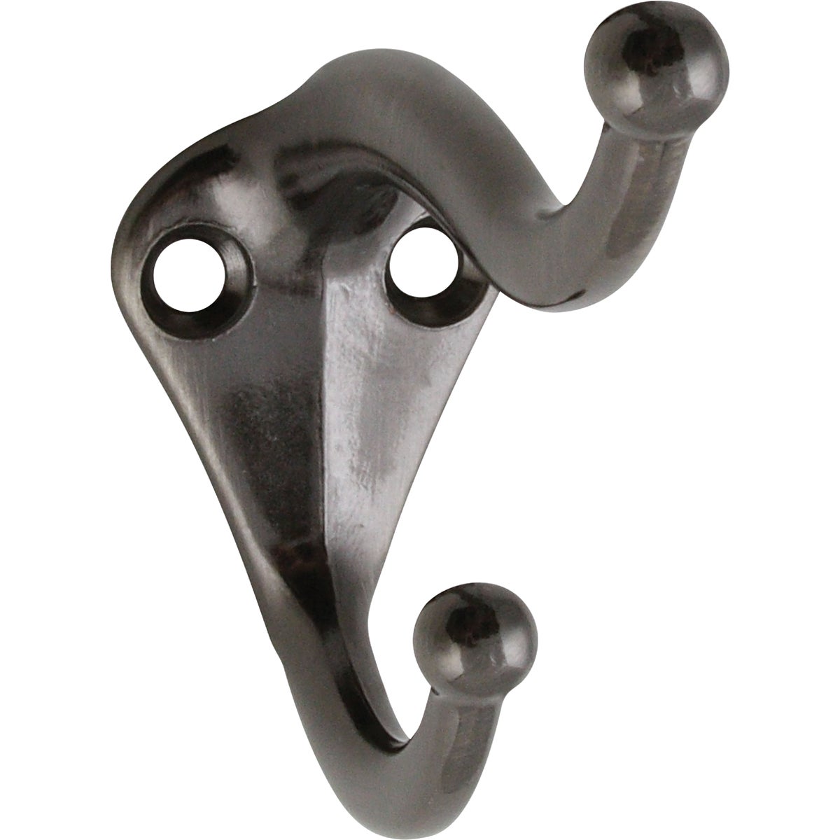 National Pewter Coat & Hat Wardrobe Hook, 2 per Card