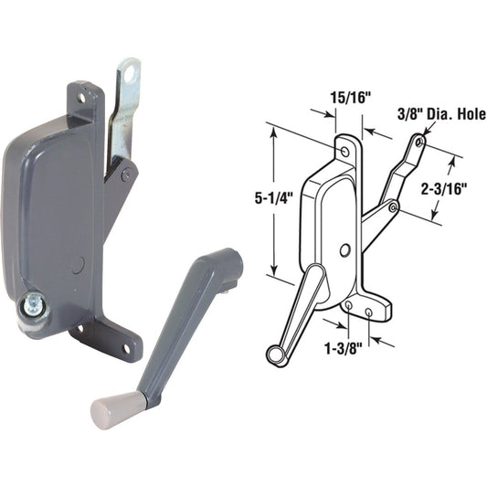 Slide-Co Left Hand Aluminum Awning Window Operator