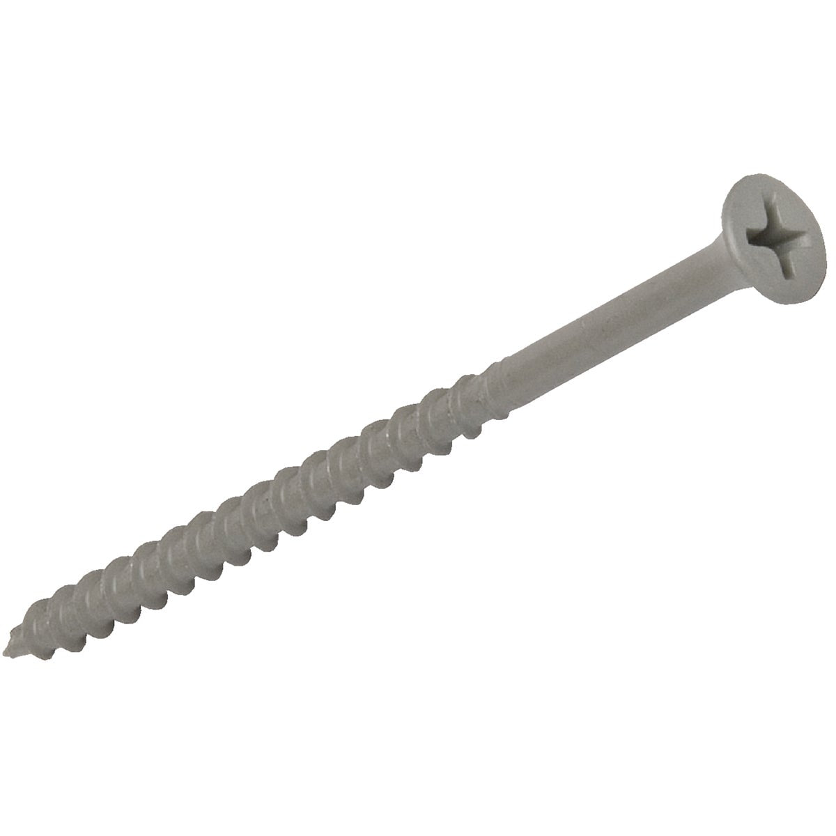 Grip-Rite PrimeGuard Standard #8 x 2-1/2 In. Phillips Gray Wood Deck Screw (1825 Ct. Pail)