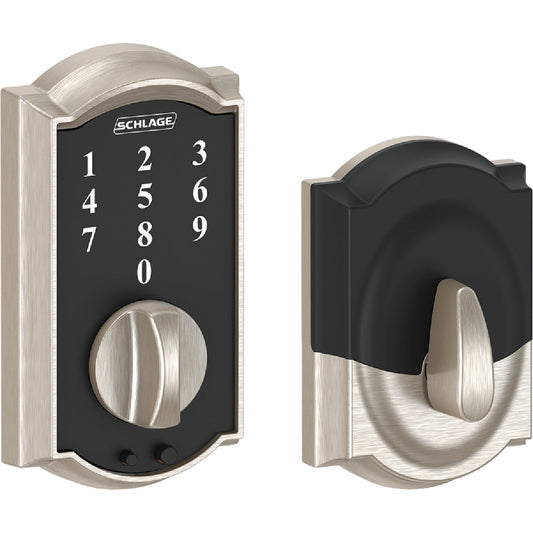 Schlage Camelot Touchscreen Satin Nickel Electronic Deadbolt