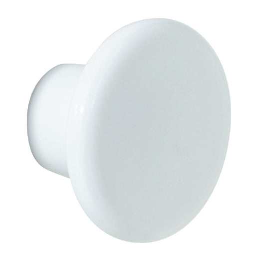 Amerock Everyday Heritage White Plastic 1-1/4 In. Cabinet Knob