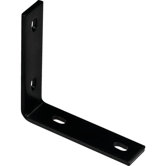 National Catalog 1151BC 6.25 In. x 1.5 In. Black Heavy-Duty Corner Brace