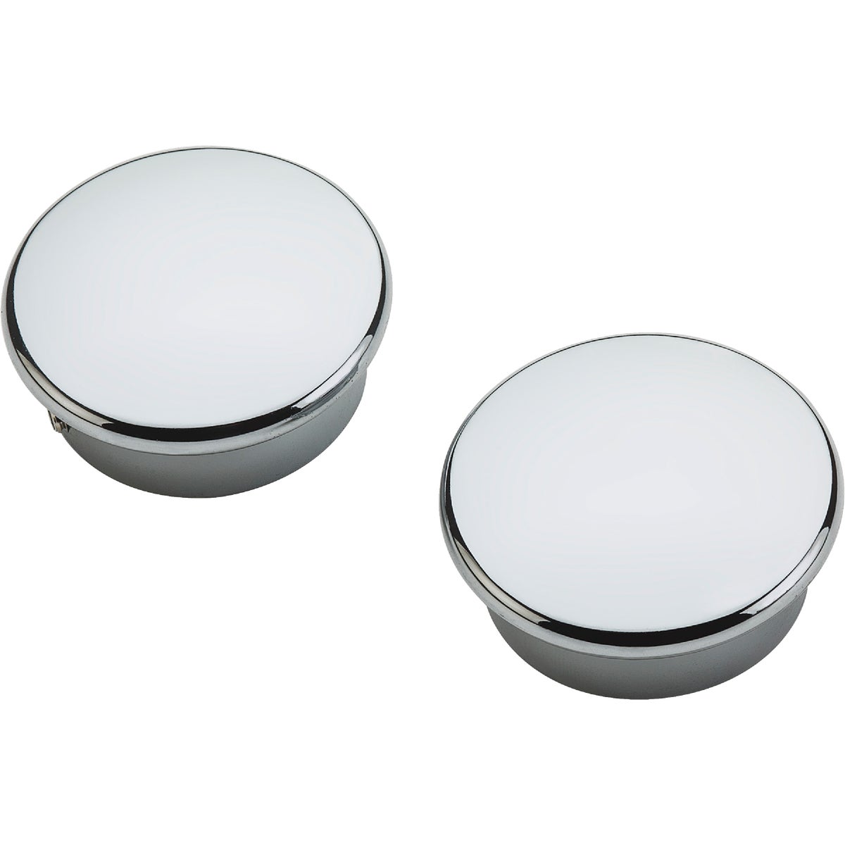 National Catalog V8602 Chrome Closet Rod End Caps (2-Count)