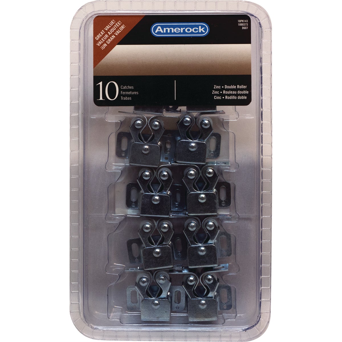 Amerock Double Roller Catch (10-Pack)