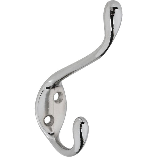 National Heavy-Duty Chrome Coat & Hat Wardrobe Hook