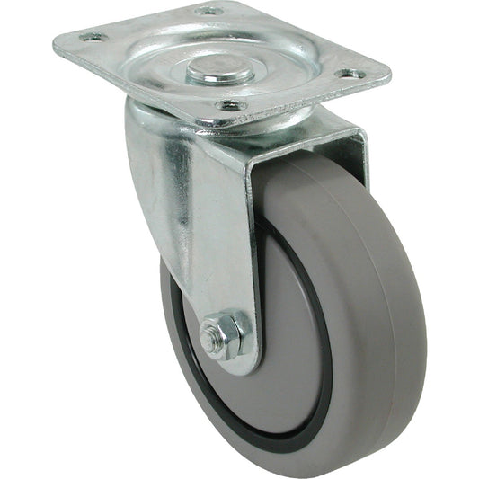 Shepherd 4 In. Thermoplastic Swivel Plate Caster