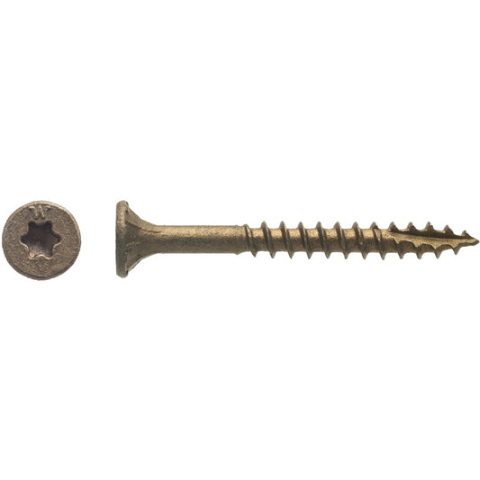 Big Timber #8 x 1-1/2 In. Bronze Flat Head Wood Screw (196 Ct., 1 Lb.)