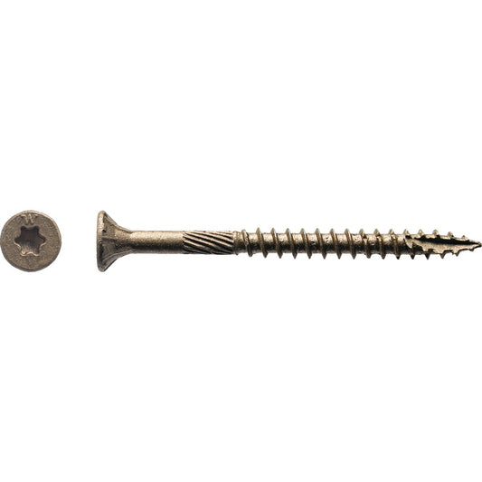 Big Timber #8 x 2 In. Bronze Flat Head Wood Screw (151 Ct., 1 Lb.)