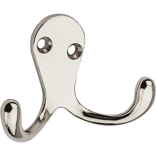 National Chrome Double Clothes Hook Wardrobe Hook