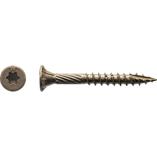 Big Timber #9 x 1-1/2 In. Bronze Flat Head Wood Screw (140 Ct., 1 Lb.)