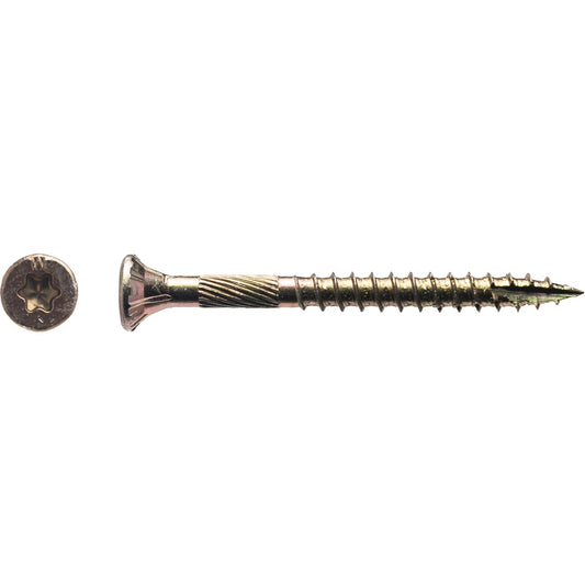 Big Timber #9 x 2 In. Yellow Zinc Flat Head Wood Screw (585 Ct., 5 Lb.)