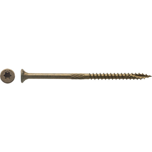 Big Timber #9 x 3-1/8 In. Bronze Flat Head Wood Screw (76 Ct., 1 Lb.)