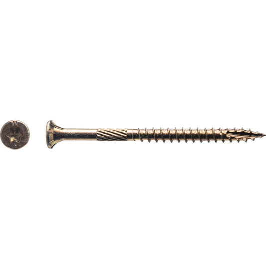 Big Timber #9 x 2-1/2 In. Yellow Zinc Flat Head Wood Screw (470 Ct., 5 Lb.)