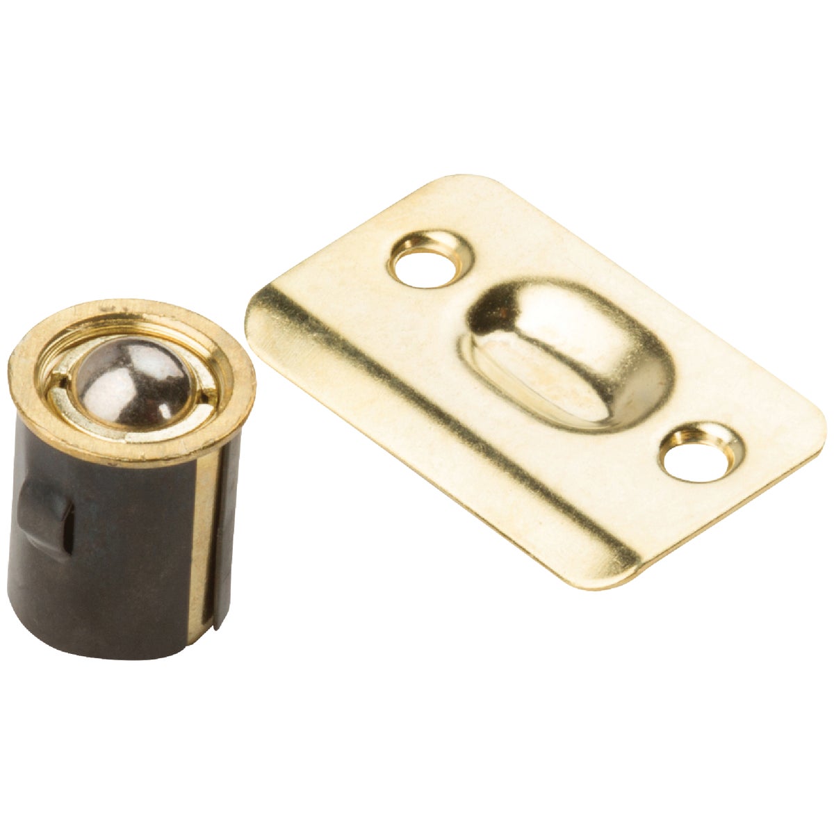 National 1440 Polished Brass Drive-In Ball Catch