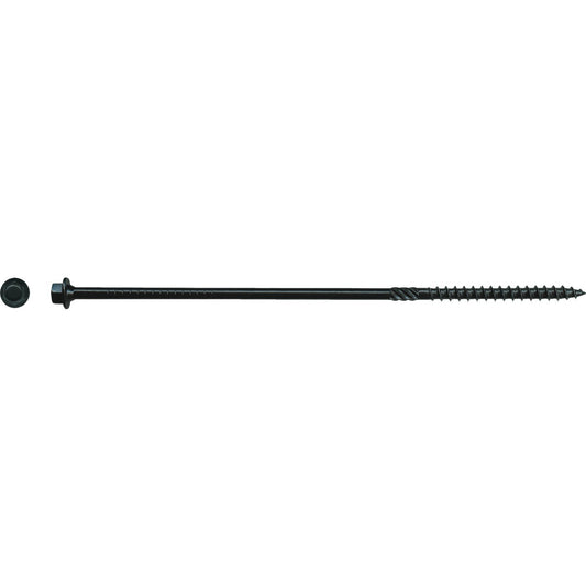 Big Timber #14 x 8 In. Black Log Structure Screw (25 Ct.)