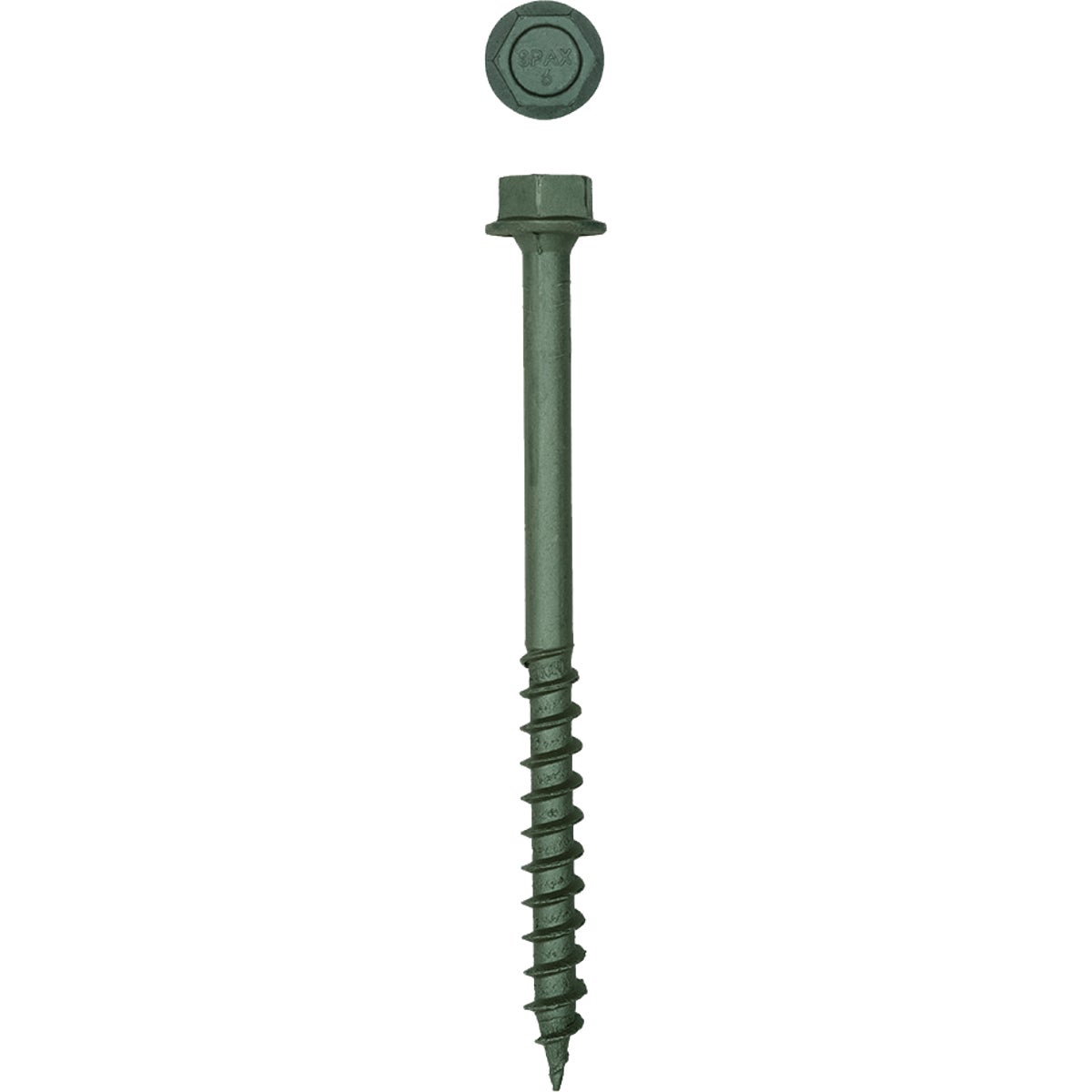 Spax PowerLags 1/2 In. x 6 In. Hex Head Exterior Structure Screw (100 Ct.)