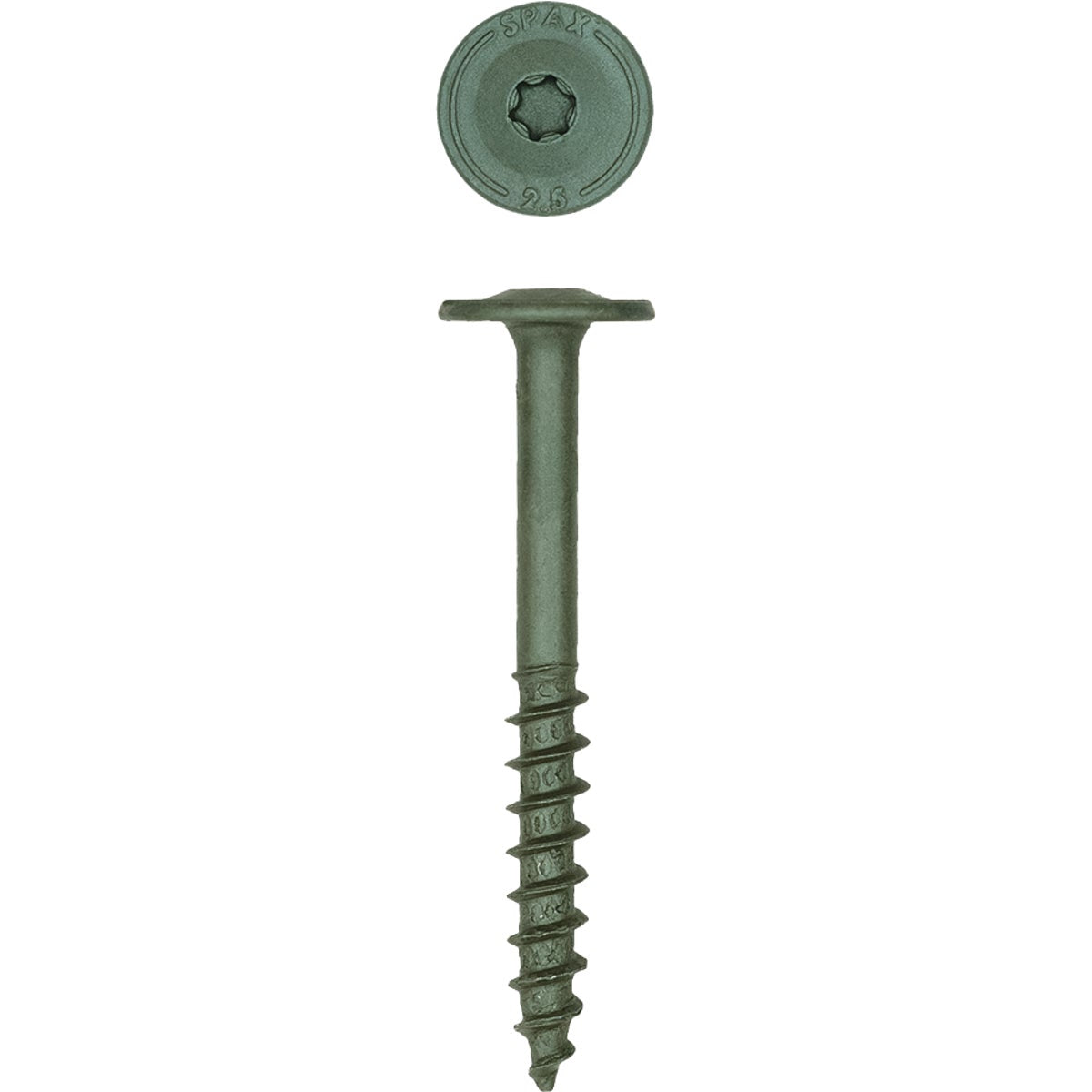 Spax PowerLags 1/4 In. x 2-1/2 In. Washer Head Exterior Structure Screw (500 Ct.)