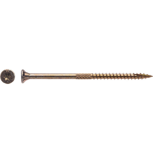 Big Timber #9 x 3-1/8 In. Yellow Zinc Flat Head Wood Screw (75 Ct., 1 Lb.)