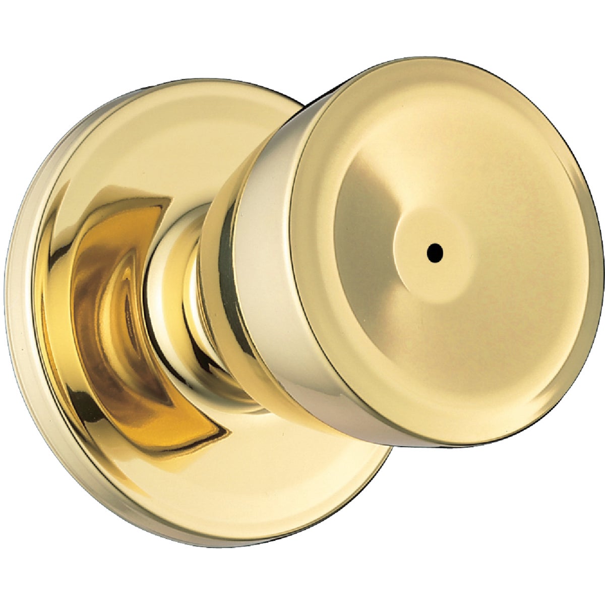 Weiser Beverly Bright Brass Bed & Bath Door Knob