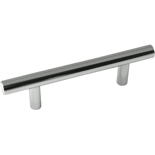 Laurey Melrose 3-3/4 In. Center-To-Center Polished Chrome Steel T-Bar Pull