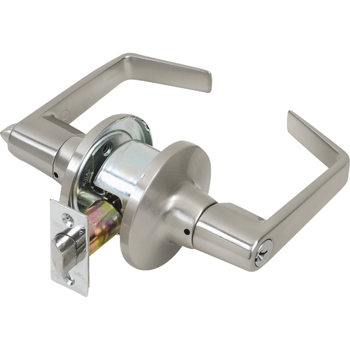 Tell Satin Chrome Entry Door Lever